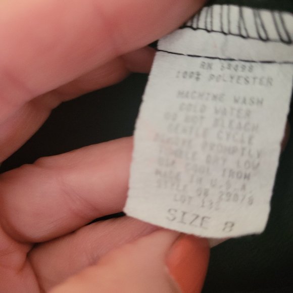 Danielle B Tapered Leg Black Women's Cigarette Pant. Size 6/8 - Picture 8 of 9